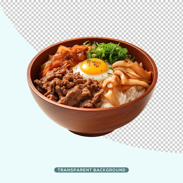 PSD comida japonesa gyudon