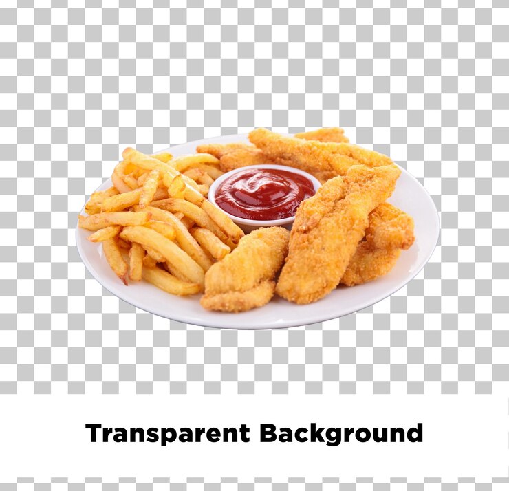 PSD comida rápida con fondo transparente
