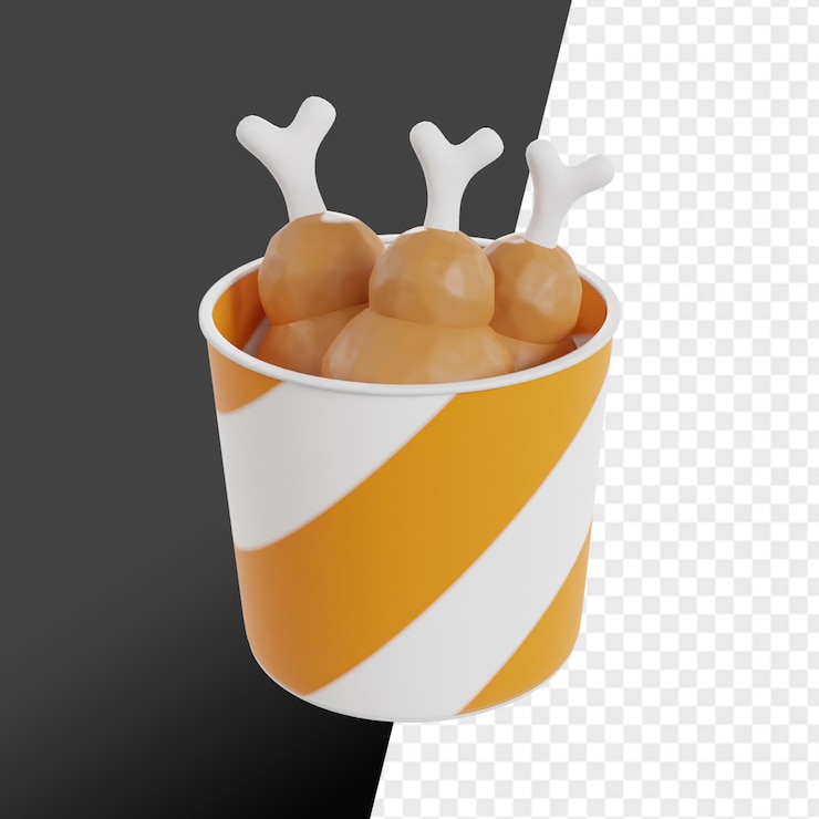 PSD comidas rápidas y postres 3d icono render clipart colección de paquetes