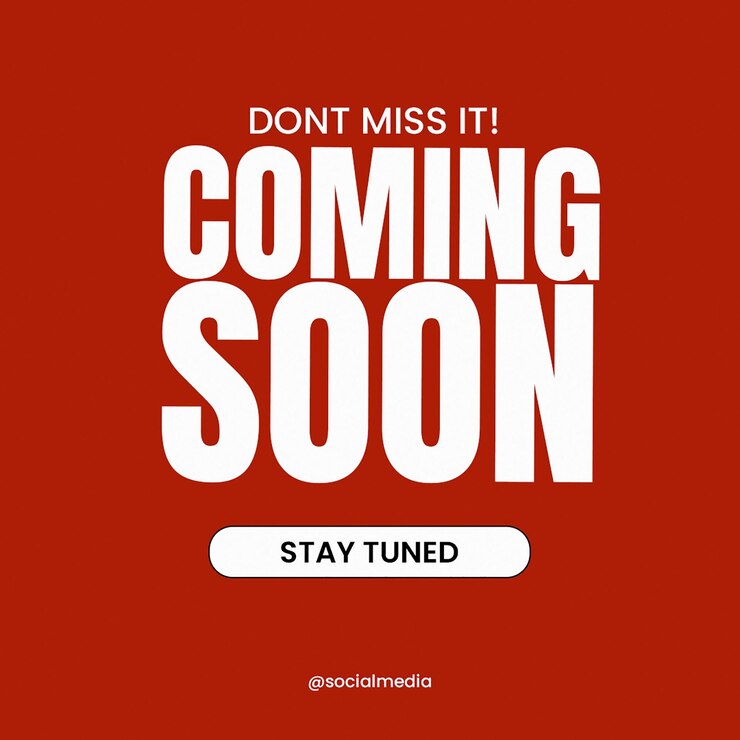 PSD coming soon typography instagram post template psd design social media layout banner