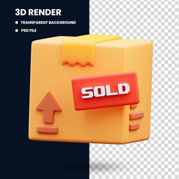 La commande est terminée illustration de rendu 3d