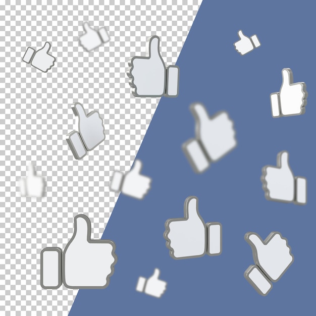 Comme le rendu isolé de l'icône Facebook