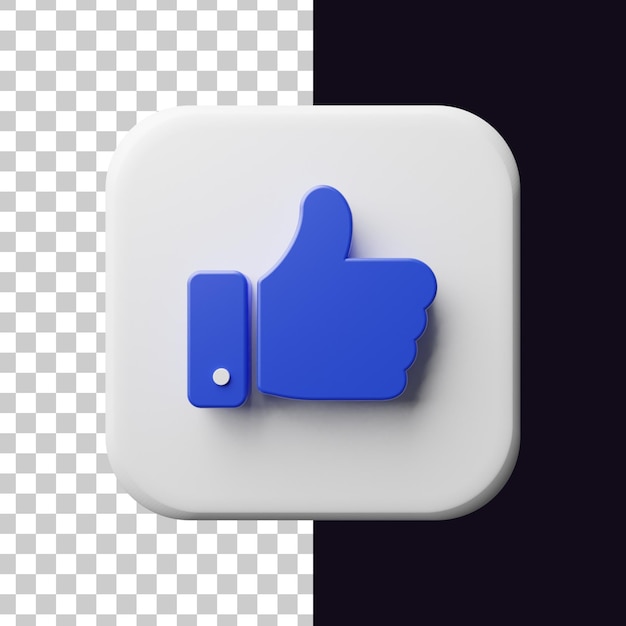 comme symbole icône rendu 3d