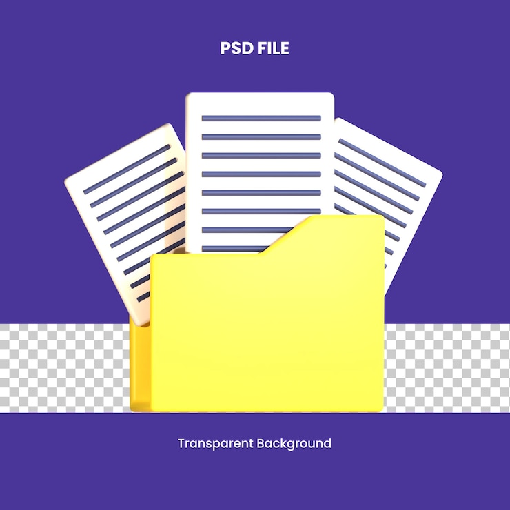 PSD commercio di cartelle 3d