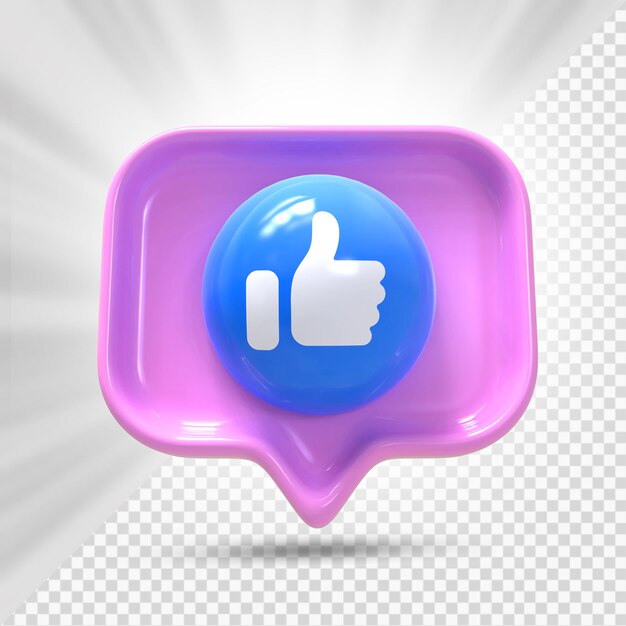 Como botões de compartilhamento de comentários de amor em ícones de mídia social 3d de estilo