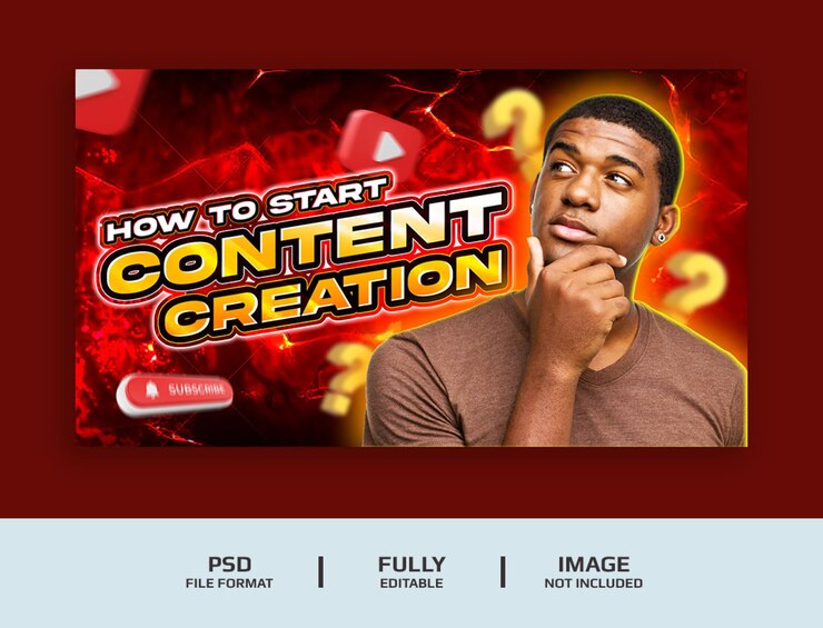 Como criar miniaturas atraentes do YouTube ou um modelo de banner