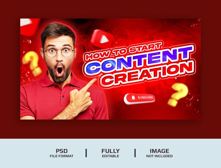 Como criar miniaturas atraentes do YouTube ou um modelo de banner