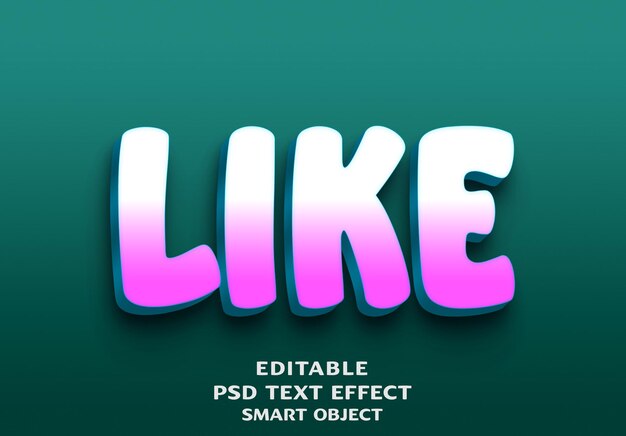 como el diseño de efectos de texto 3D