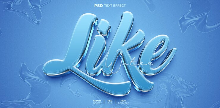 PSD como efecto de texto editable en 3d