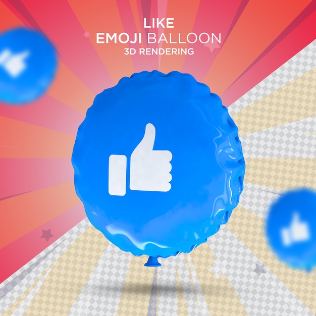 Como emoji globo renderizado 3d aislado PSD Premium