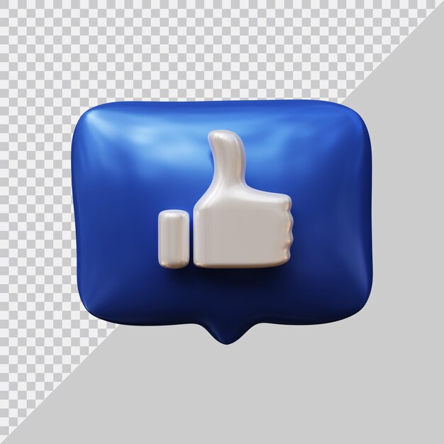 Como icono de redes sociales con estilo moderno 3d