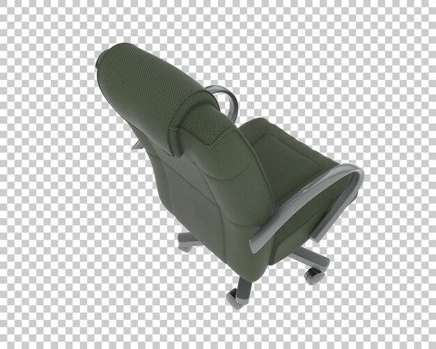 Comoda sedia da ufficio in pelle verde