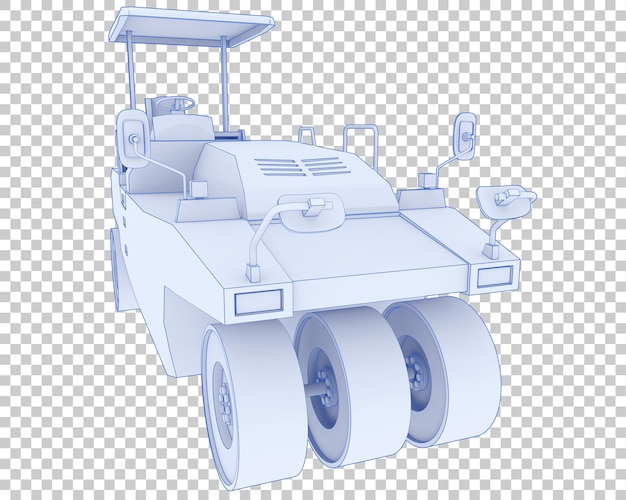 Compacteur Sur Fond Transparent Illustration De Rendu 3d