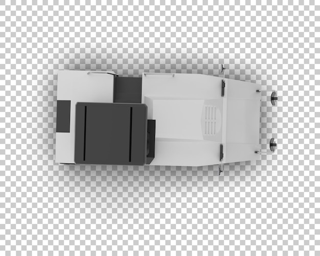 compactor isolated on background 3d rendering illustration