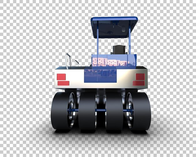 Compactor isoliert auf dem hintergrund 3d-rendering-illustration