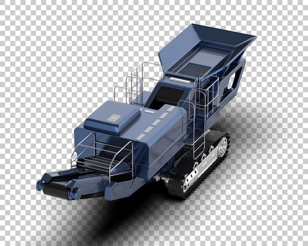 Compactor isoliert auf dem Hintergrund 3D-Rendering-Illustration