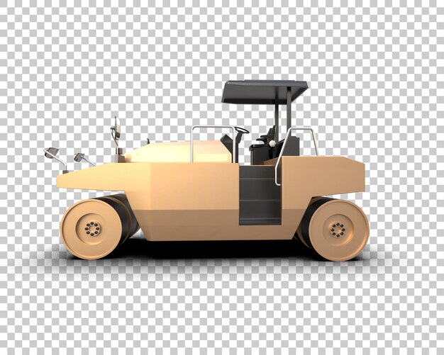 Compactor isoliert auf dem Hintergrund 3D-Rendering-Illustration