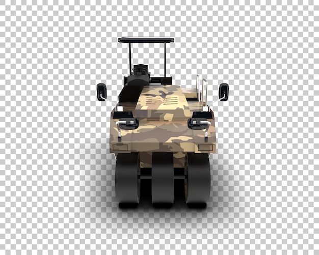 Compactor isoliert auf dem Hintergrund 3D-Rendering-Illustration