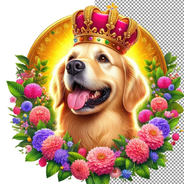 PSD companheiro canino pngisolamento pronto de um cão adorável