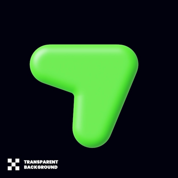 Compartir enviar icono de redes sociales 3D