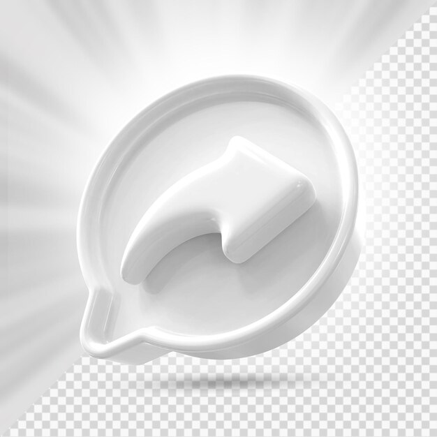 Compartir icono Compartir botón . elemento 3D