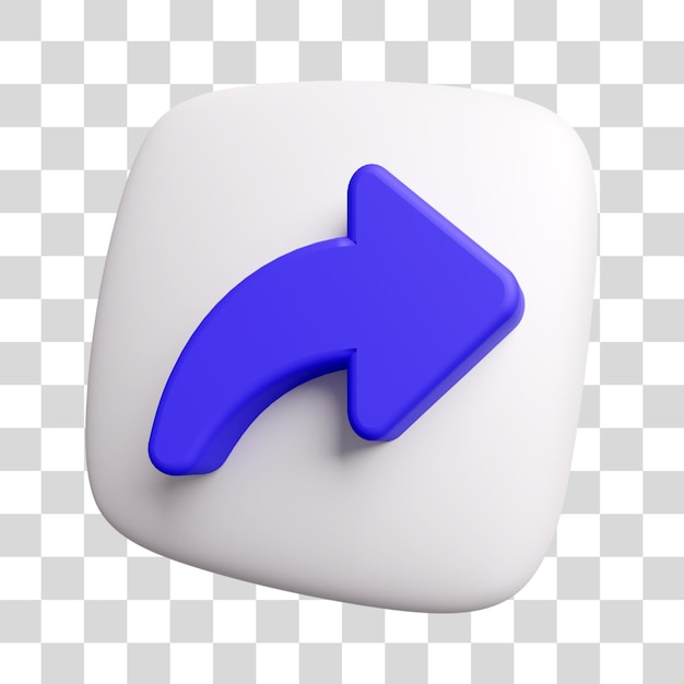 Compartir el icono de la flecha en 3D