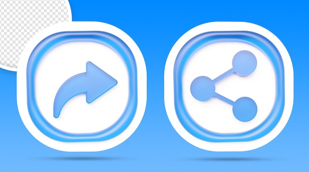 compartir icono renderizado aislado