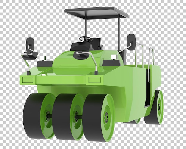 Compattatore su sfondo trasparente 3d rendering illustrazione
