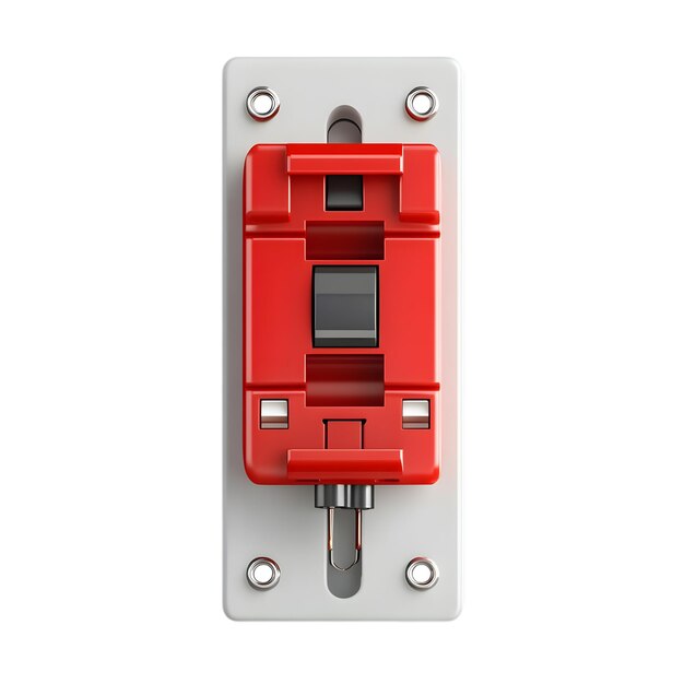 Componente electrónico rojo