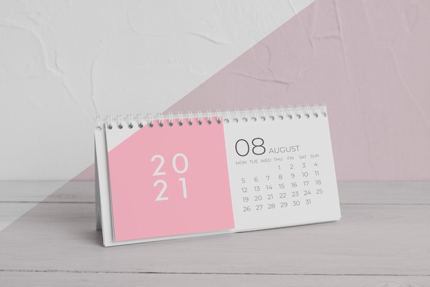 PSD composição criativa de calendário de mock-up