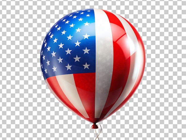 PSD composição do dia da independência dos estados unidos com balões 2d