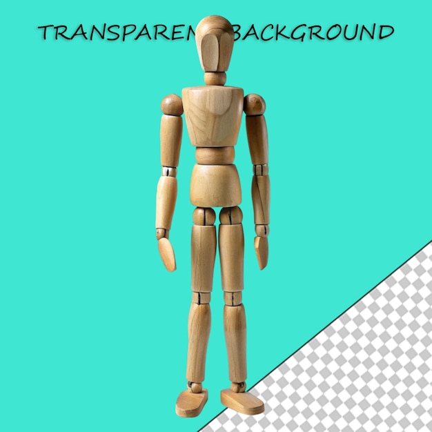 PSD composición 3d realista con imágenes transparentes y de longitud completa de droides parecidos a los humanos