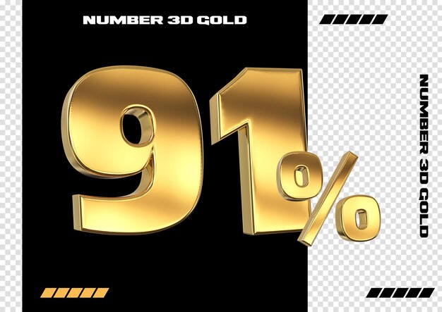 PSD composición creativa de descuento 3d símbolo de venta de oro con objetos decorativos