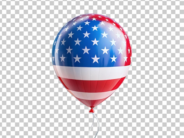 Composición del día de la independencia de los estados unidos con globos 2d