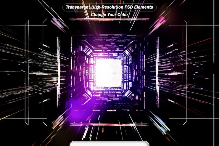 PSD composición de elementos gráficos y de diseño abstracto de la cpu adecuados como telón de fondo