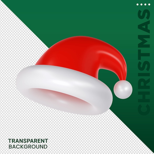 Composición de elementos de Navidad Ilustración 3D fondo transparente