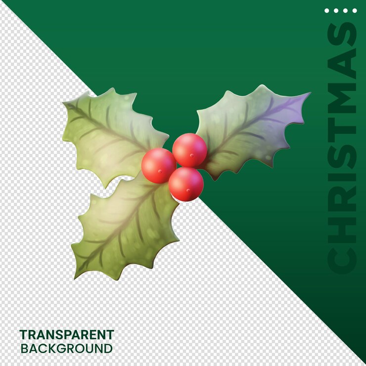 PSD composición de elementos de navidad ilustración 3d fondo transparente