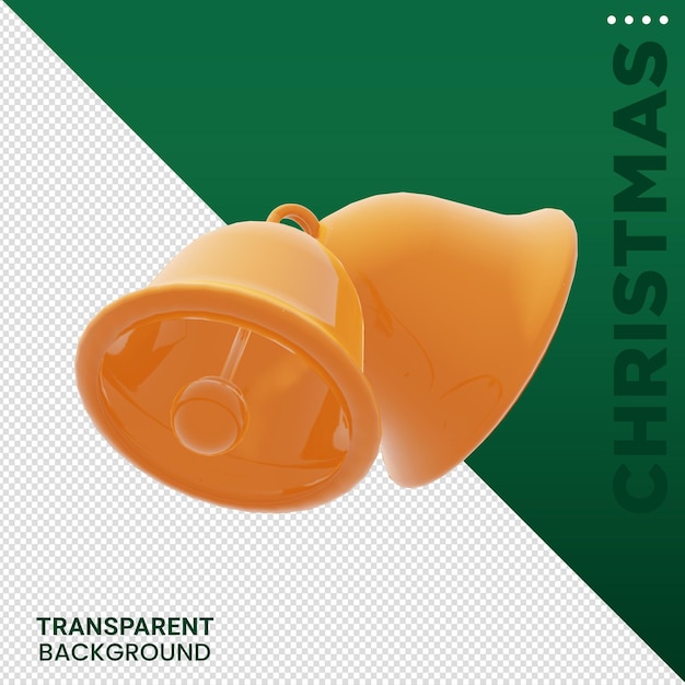 Composición de elementos de Navidad Ilustración 3D fondo transparente