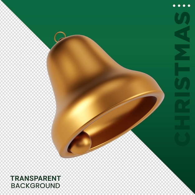 Composición de elementos de Navidad Ilustración 3D fondo transparente