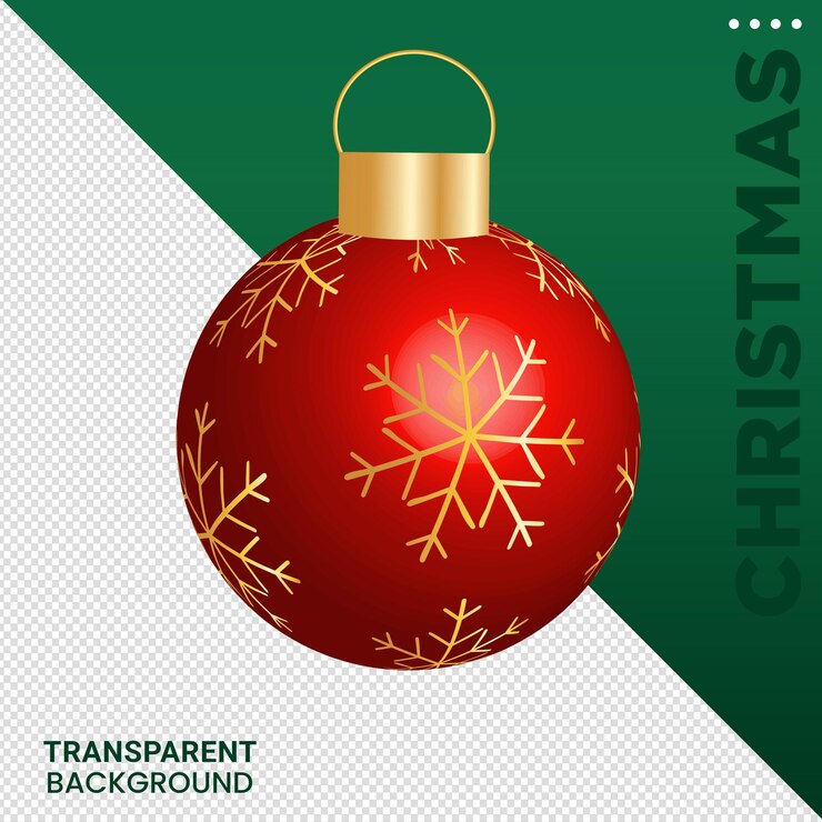 PSD composición de elementos de navidad ilustración 3d fondo transparente