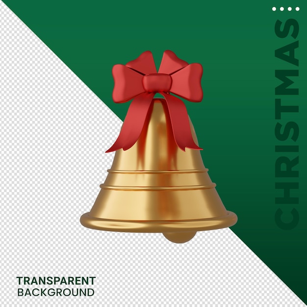 Composición de elementos de Navidad Ilustración 3D fondo transparente