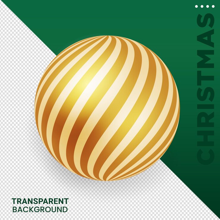PSD composición de elementos navideños ilustración 3d de fondo transparente