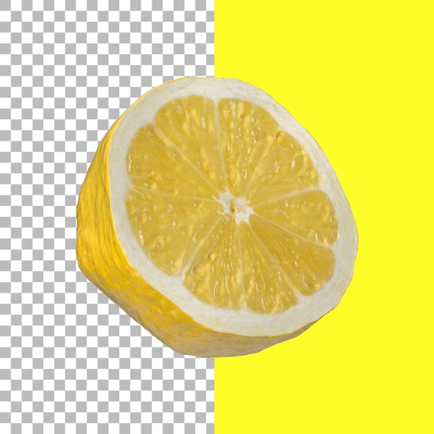 PSD composición con limones aislados para el diseño de elementos de frutas.