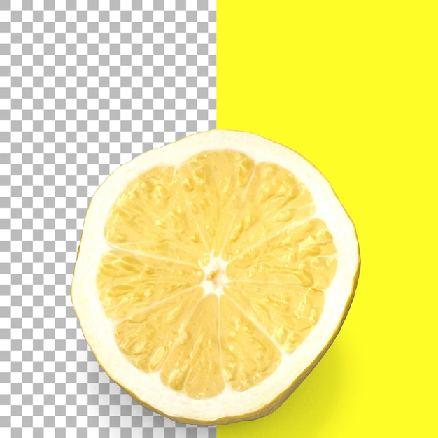 PSD composición con limones aislados para el diseño de elementos de frutas.