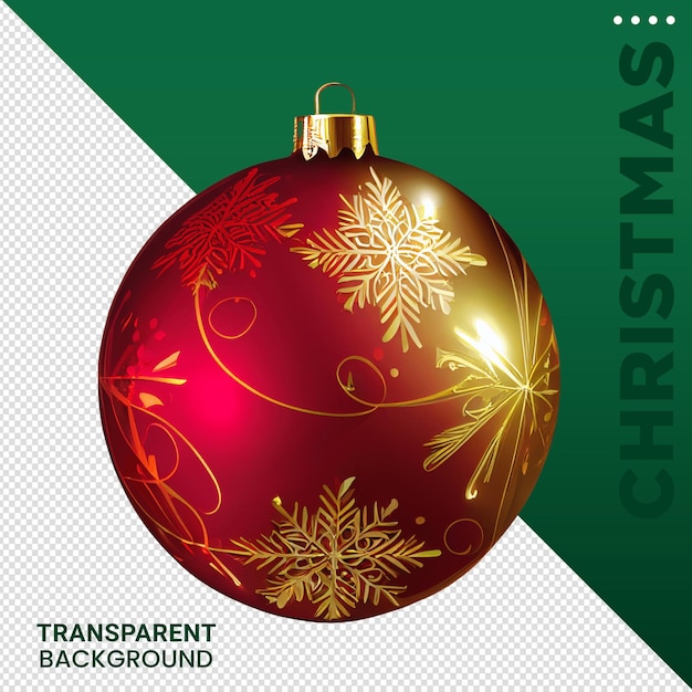 PSD composition d'éléments de noël illustration 3d fond transparent