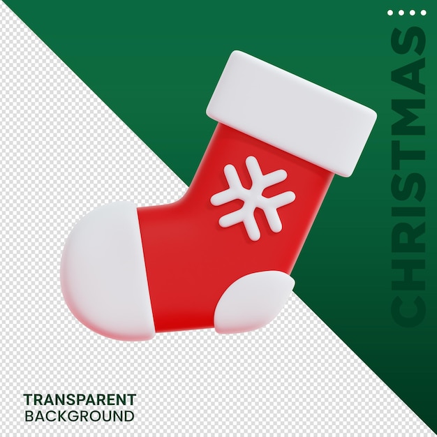 Composition D'éléments De Noël Illustration 3d Fond Transparent