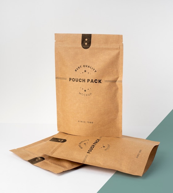 Composizione creativa del mock-up doypack