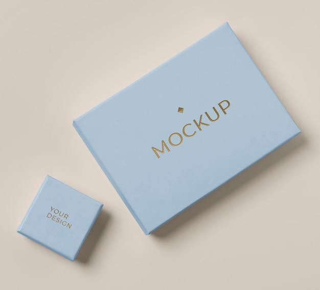 Composizione mock-up di packaging premium