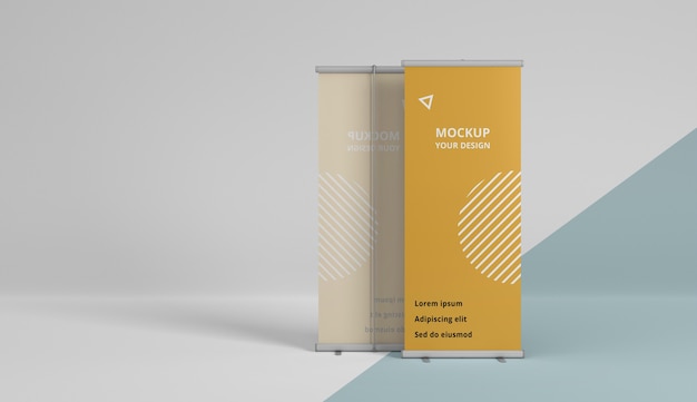 Composizione mock-up stand fieristico