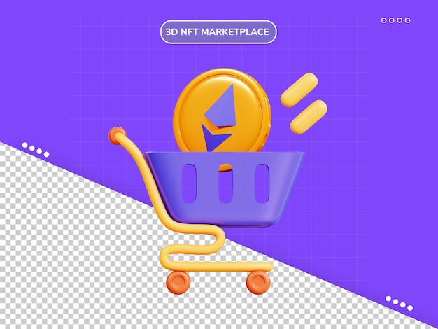 Comprando nft ícone 3d